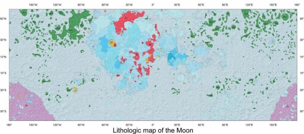 get 6 1 3 World's first 1:2.5 million lunar all-moon rock type distribution map released
